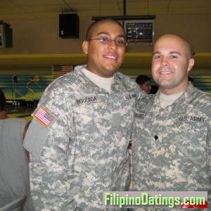 <p>I am the guy on the right if you had to guess. This picture was taken in basic training in the Military.</p>