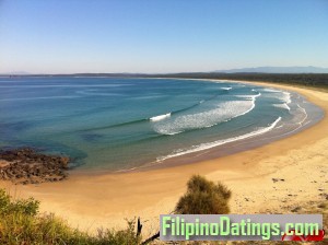 <p>South Broulee beach on a typical clear and calm day.</p>